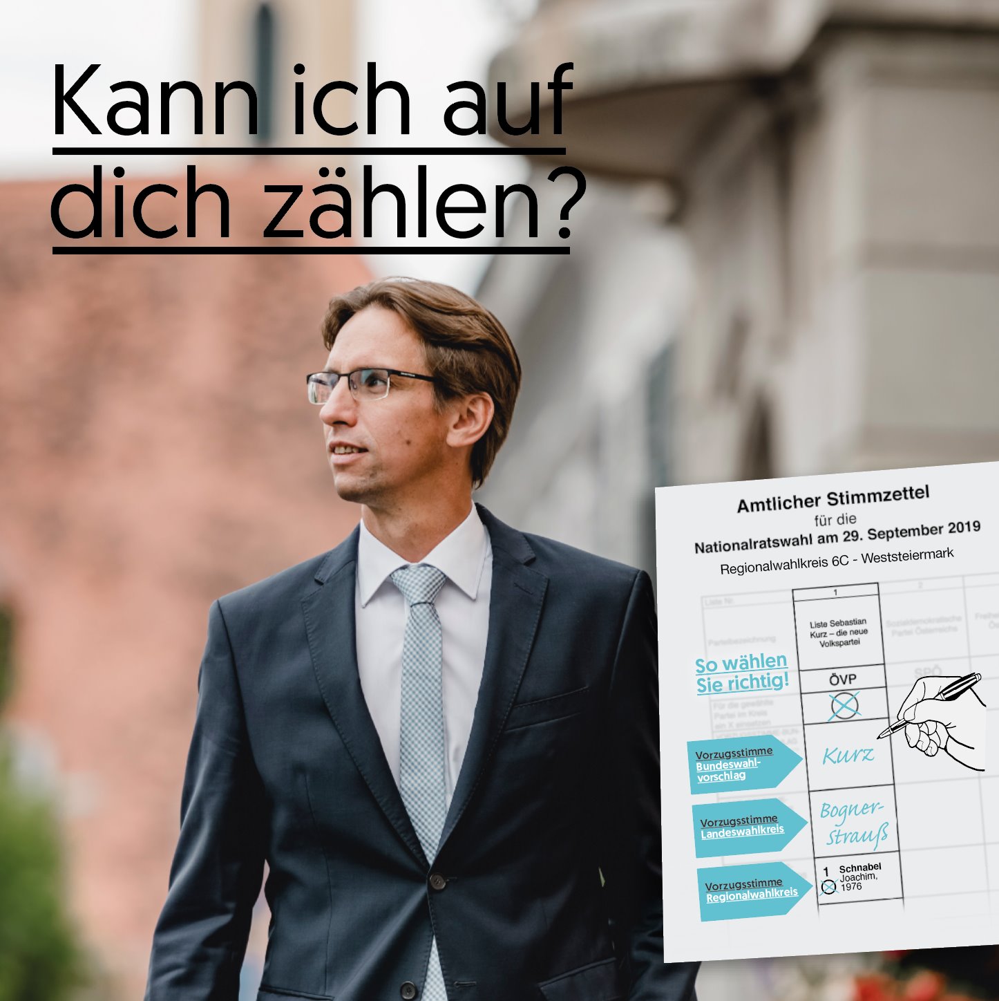 Vorzugsstimme für Bgm. Joachim Schnabel Hengsberg